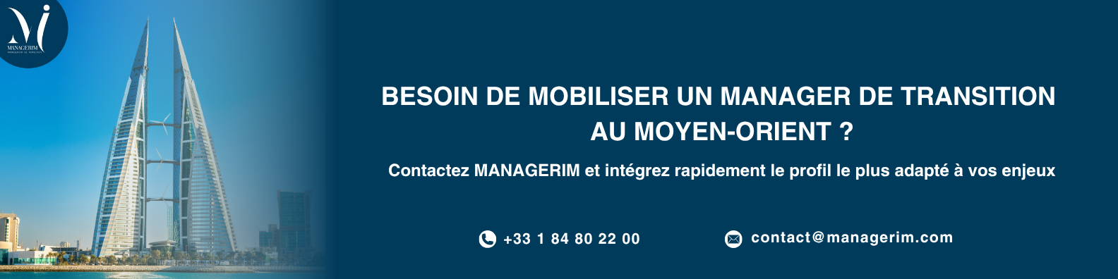 Manager de Transition Moyen-Orient MANAGERIM