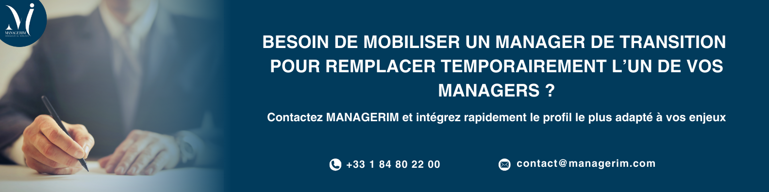 Remplacer Temporaire un Manager MANAGERIM