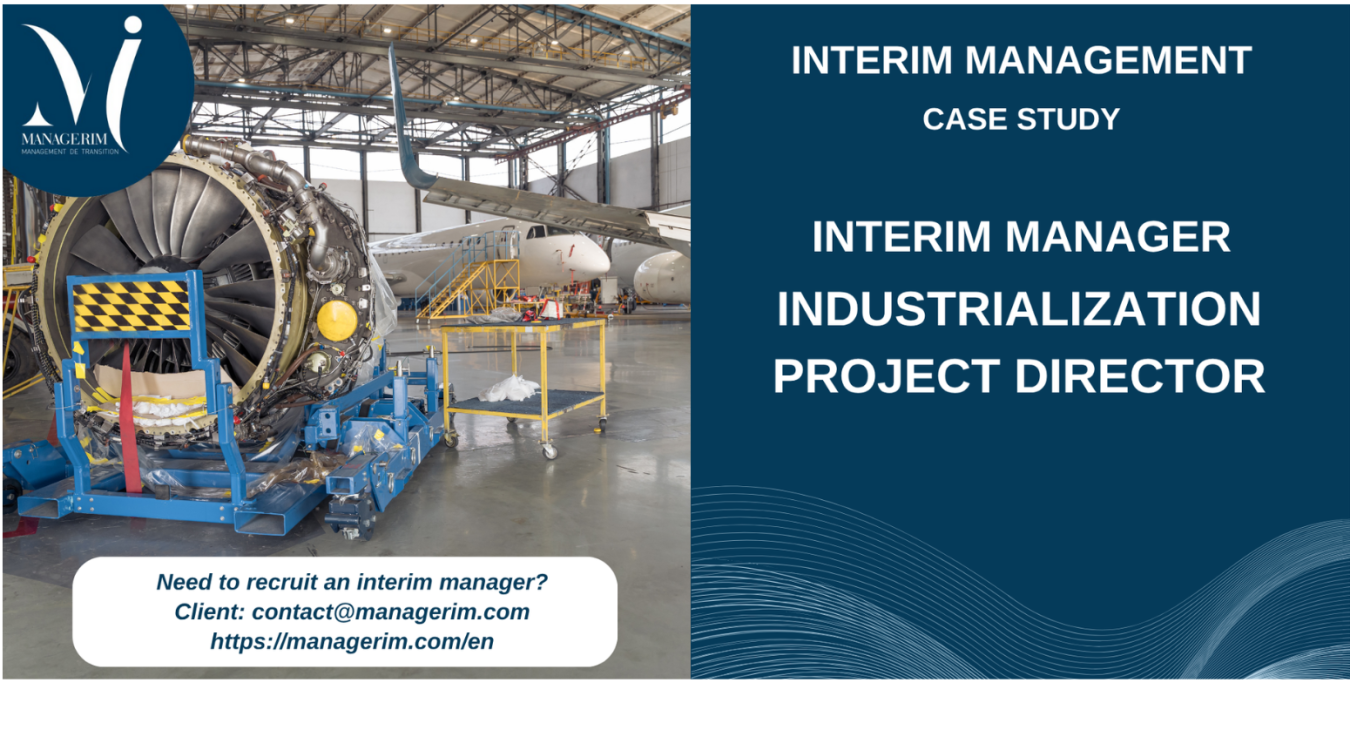 Interim Manager Project Industrialization Director MANAGERIM