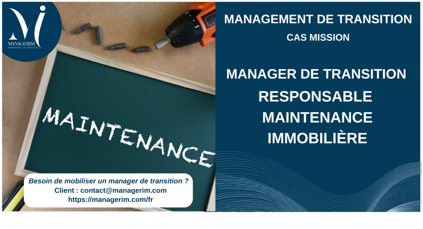 Manager de Transition Responsable Maintenance MANAGERIM