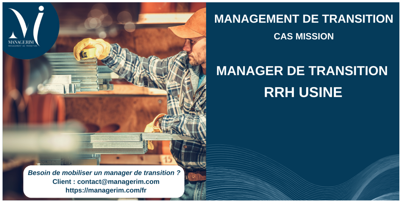 Manager de Transition Responsable Ressources Humaines Matériaux de Construction MANAGERIM