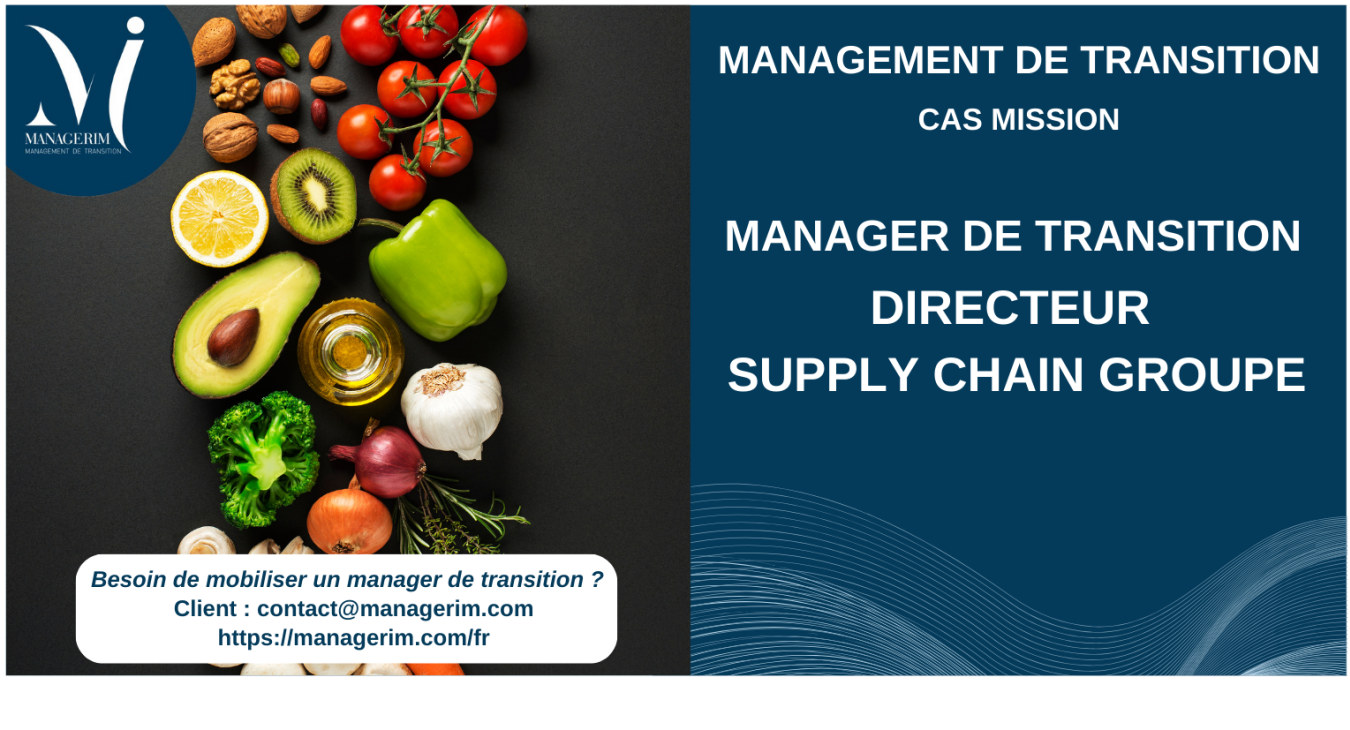 Manager de Transition Directeur Supply Chain Groupe MANAGERIM