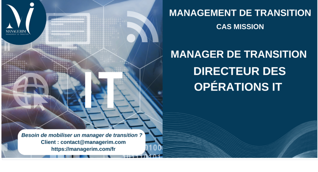 Management de Transition Directeur des Opérations IT Electroménager MANAGERIM