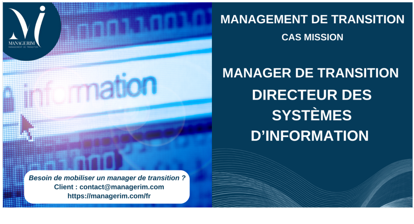 Management de Transition Directeur des Systèmes d'Information Santé MANAGERIM