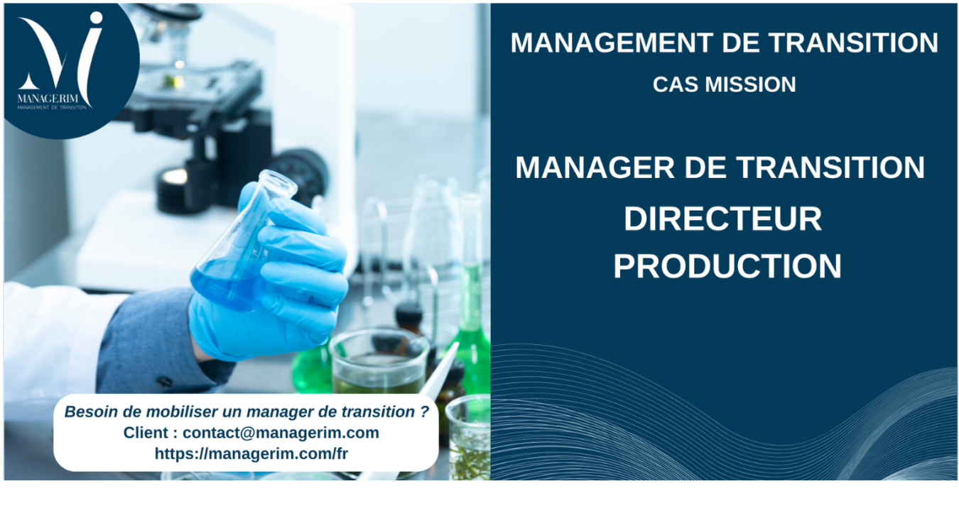 Manager de Transition Directeur Production Industrie Chimie MANAGERIM