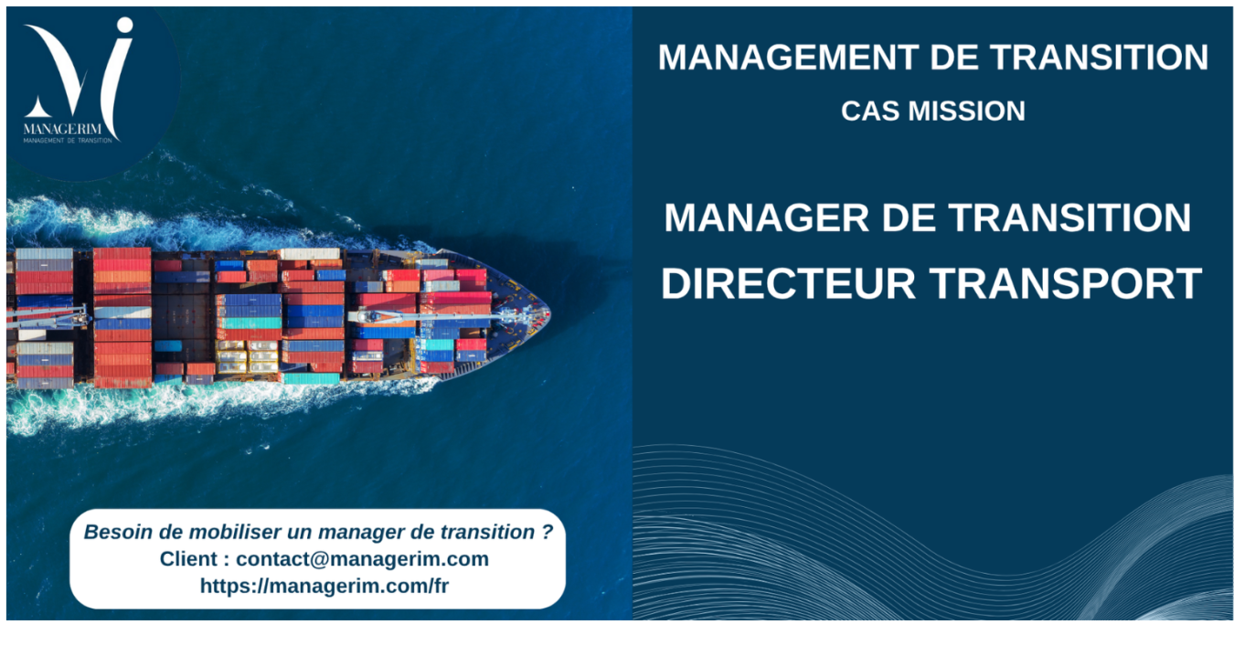 Manager de Transition Directeur Transport Secteur Logistique MANAGERIM