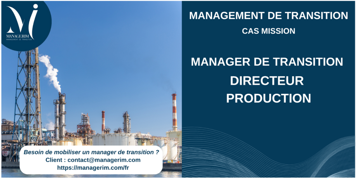 Manager de Transition Directeur Production Industrie Chimique Chimie MANAGERIM