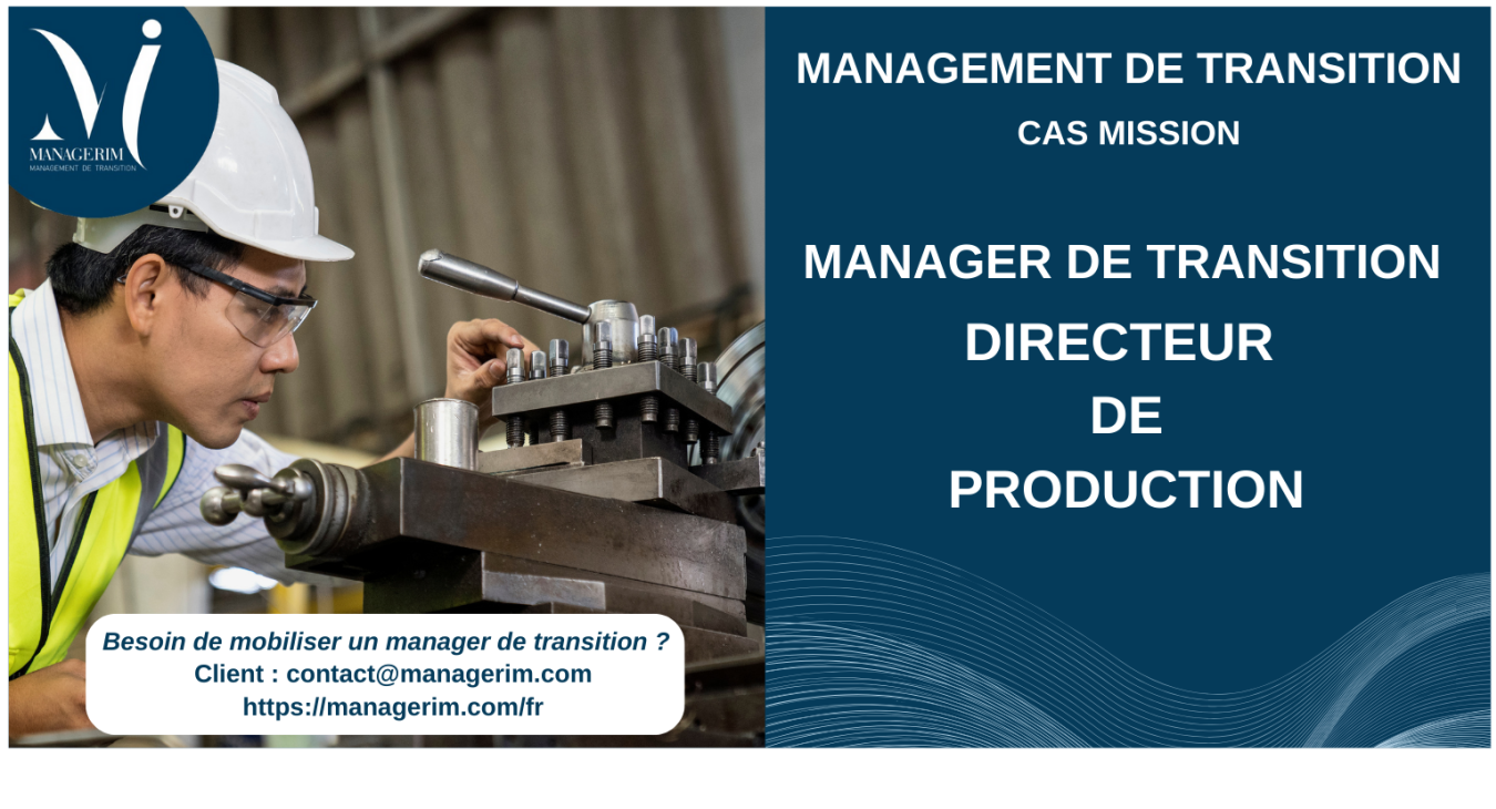 Manager de Transition Directeur de Production Mécanique et Défense MANAGERIM