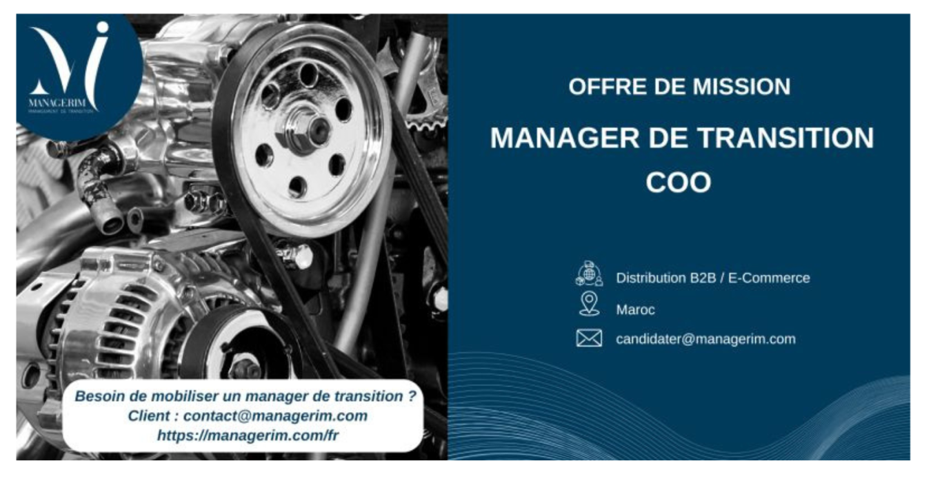 Manager de Transition COO Distribution E-commerce MANAGERIM