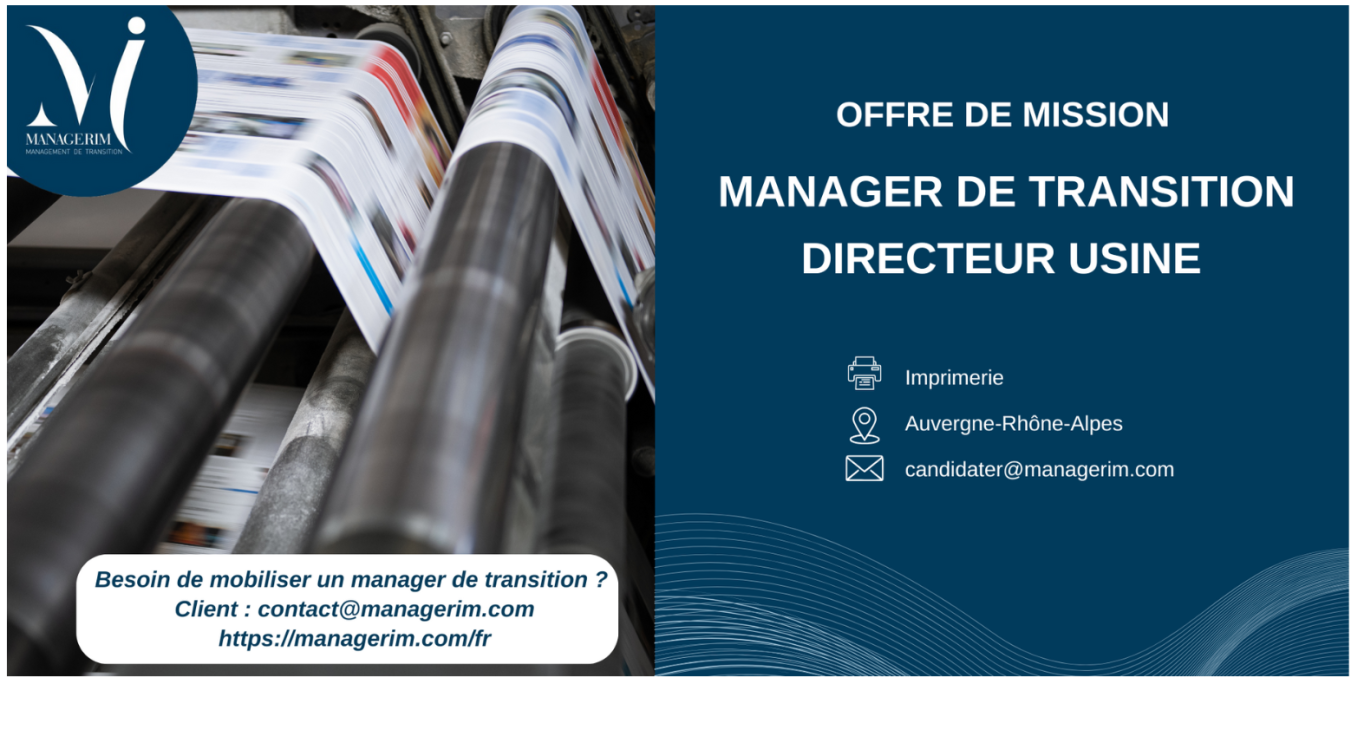 Manager de Transition Directeur Usine MANAGERIM