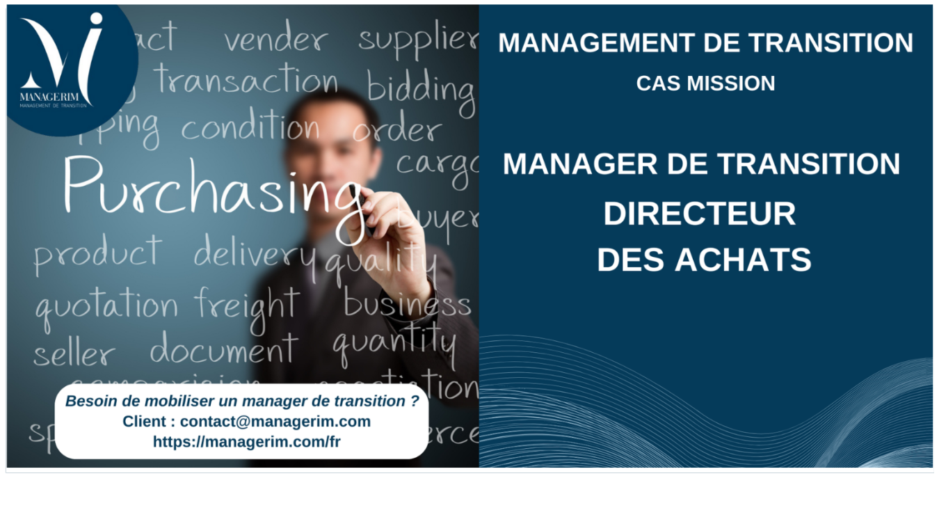 Manager de Transition Directeur des Achats MANAGERIM