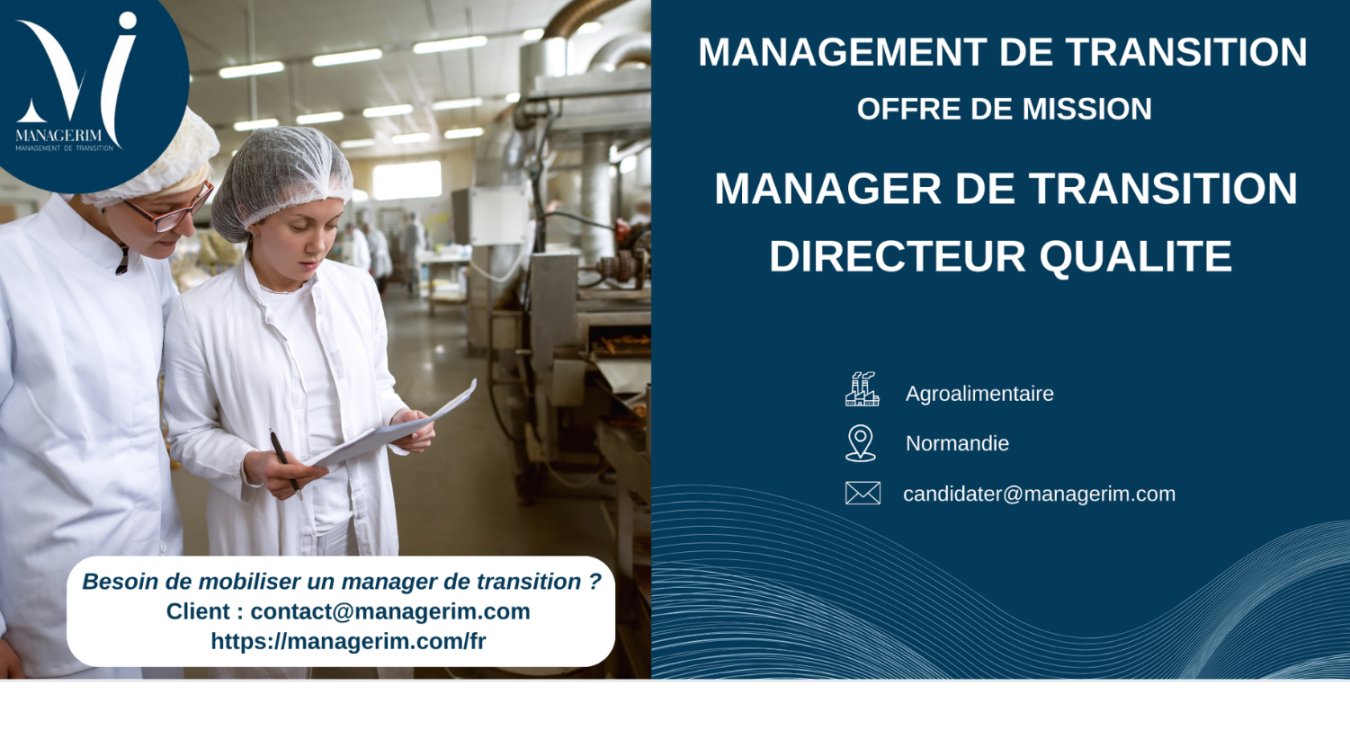 Manager de Transition Directeur Qualité MANAGERIM