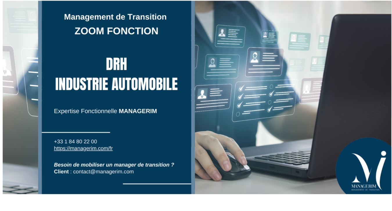 Manager de Transition DRH Industrie Automobile MANAGERIM