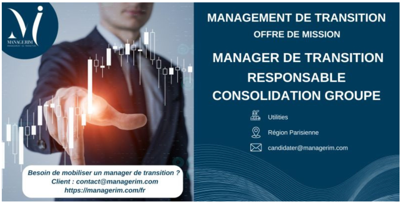 Manager de Transition Responsable consolidation Groupe MANAGERIM