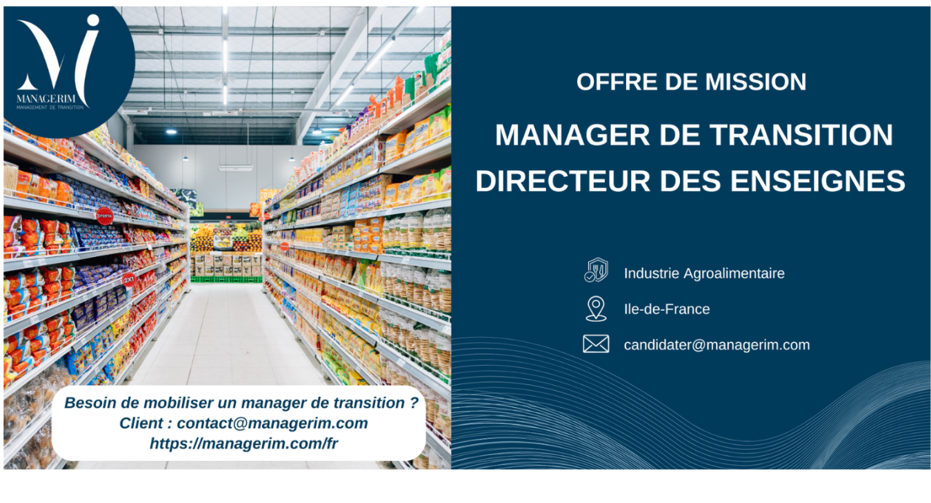 Manager de Transition Directeur des Enseignes MANAGERIM