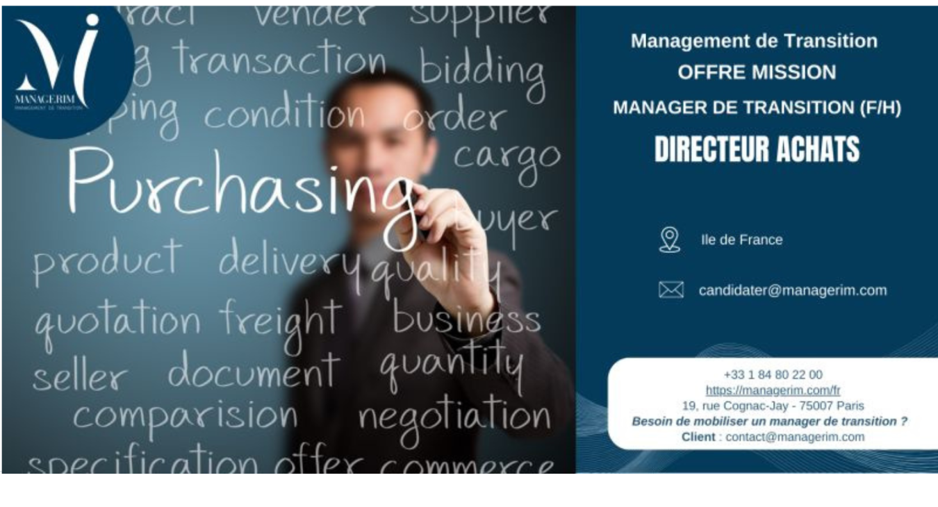 Manager de Transition Directeur des Achats MANAGERIM