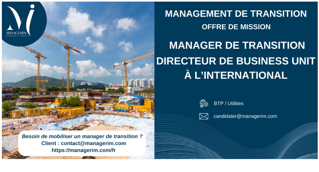Manager de transition directeur business unit MANAGERIM