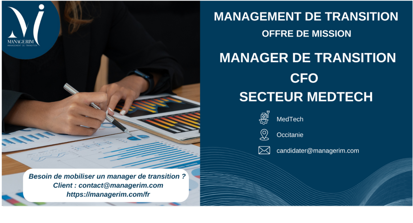 Manager de Transition CFO secteur Medtech MANAGERIM
