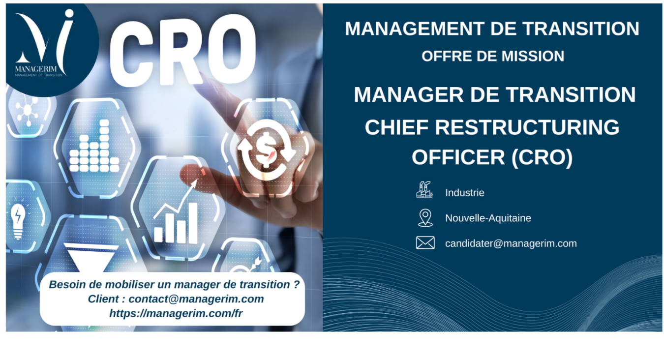 Manager de Transition Chief Restructuring Officer CRO MANAGERIM