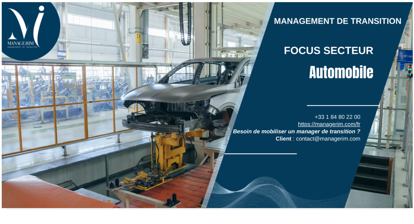 Manager de Transition Industrie Automobile MANAGERIM