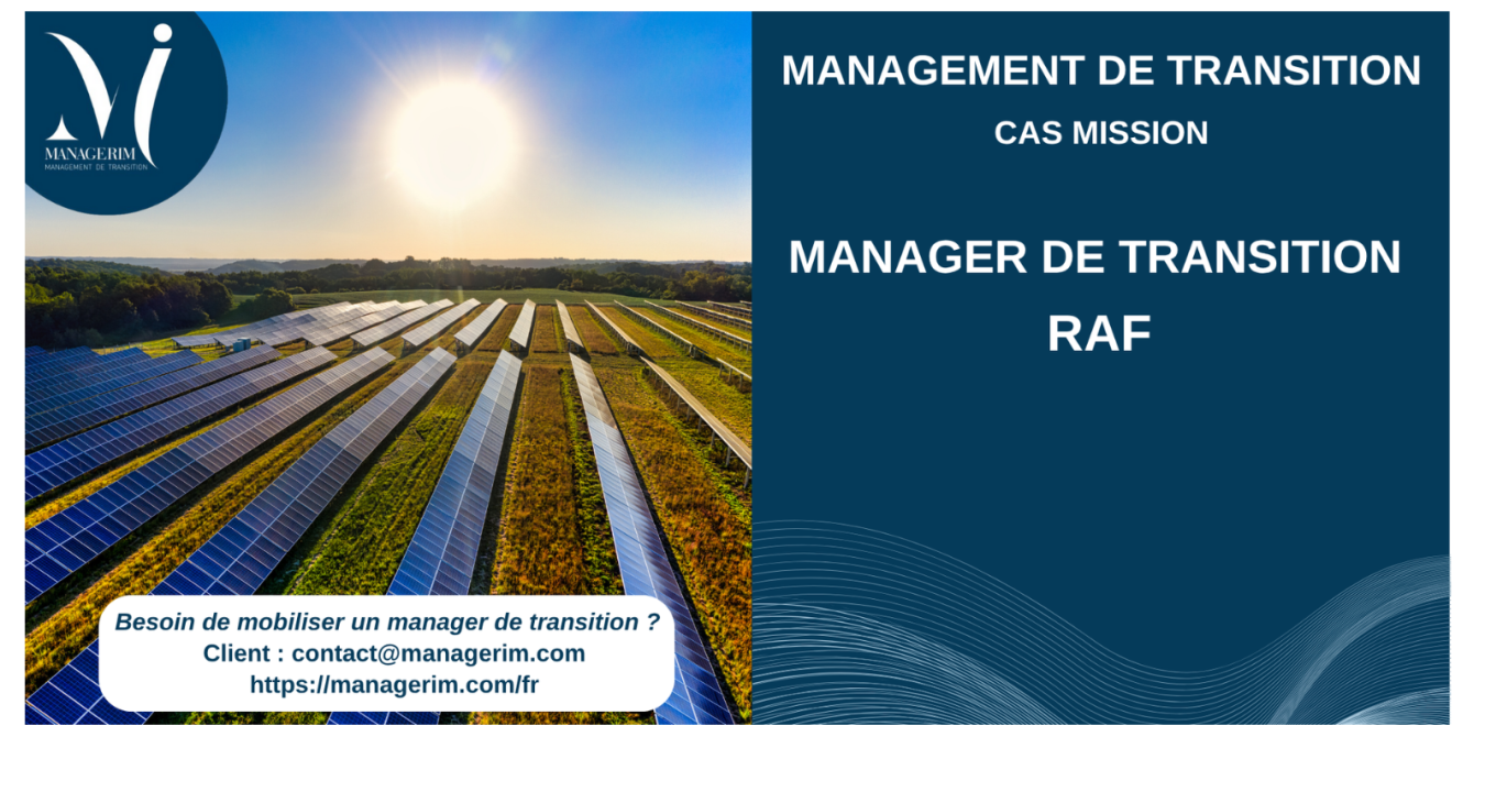 Management de Transition RAF Secteur Energie MANAGERIM