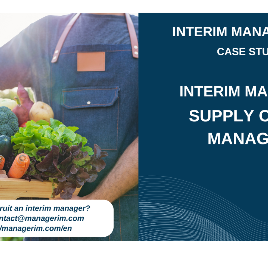 Interim Manager Supply Chain Manager MANAGERIM