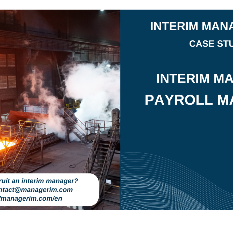 Interim Manager Payroll Manager MANAGERIM