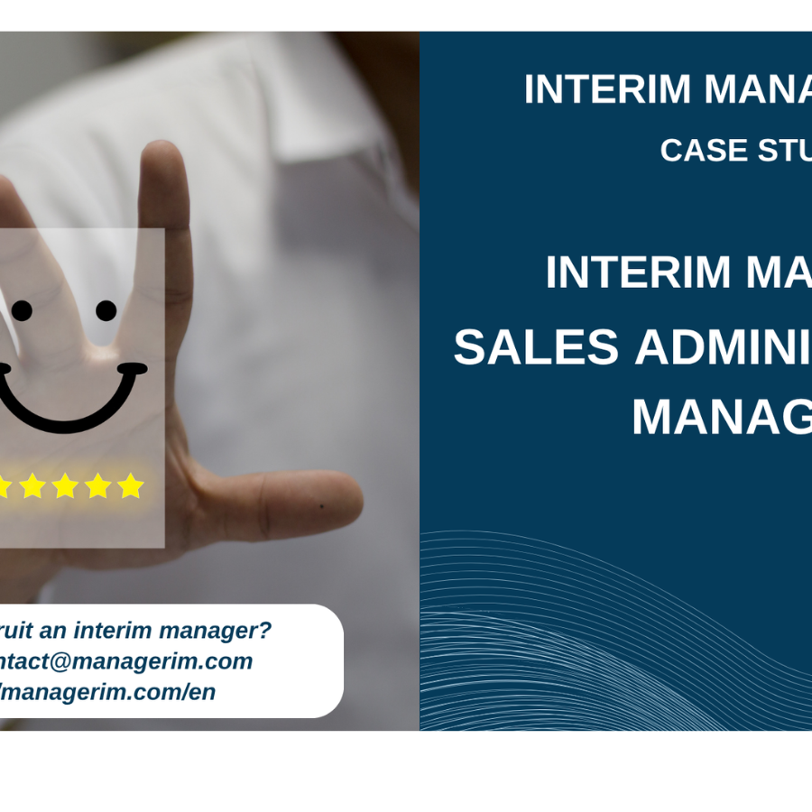 Interim Manager Sales Administration Manager MANAGERIM