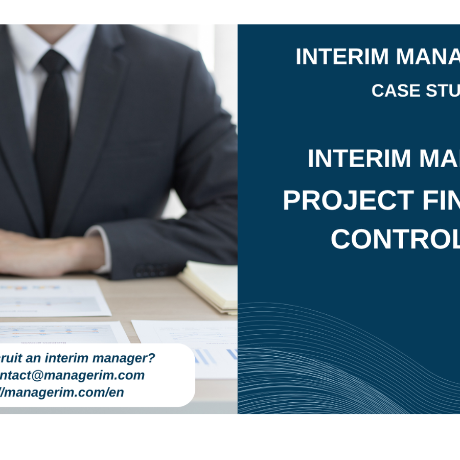 Interim Manager Project Financial Controller MANAGERIM