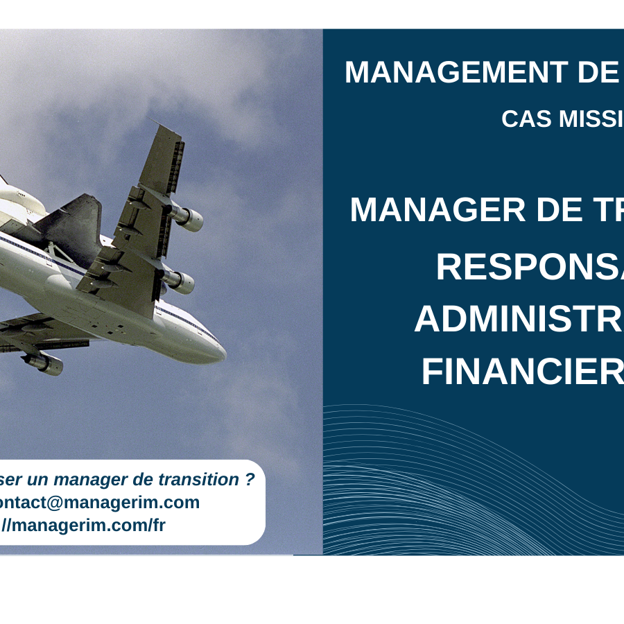 Manager de Transition Responsable Administratif et Financier MANAGERIM