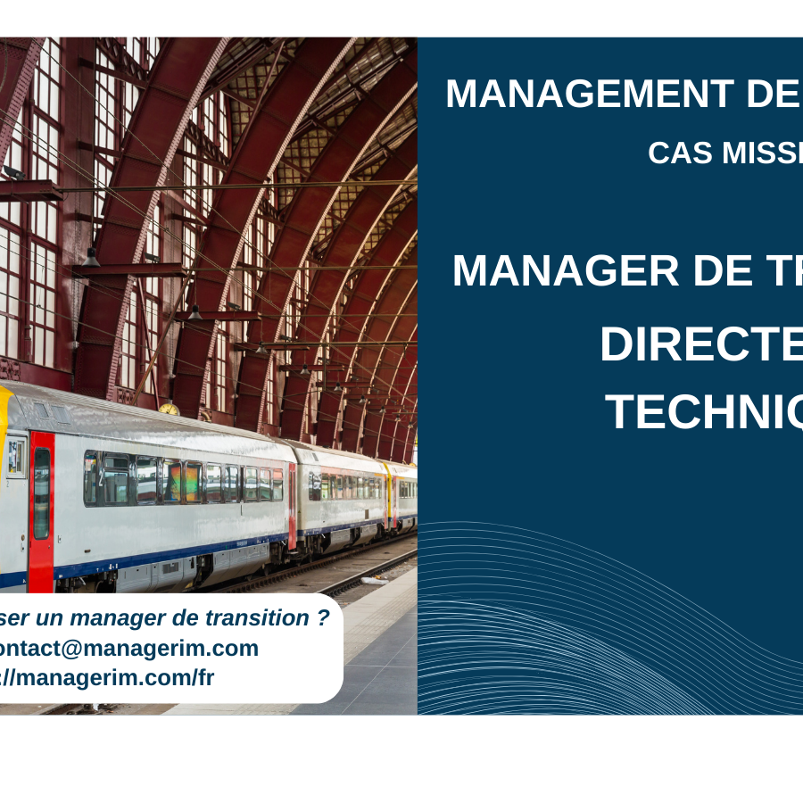 Manager de Transition Directeur Technique Ferroviaire MANAGERIM