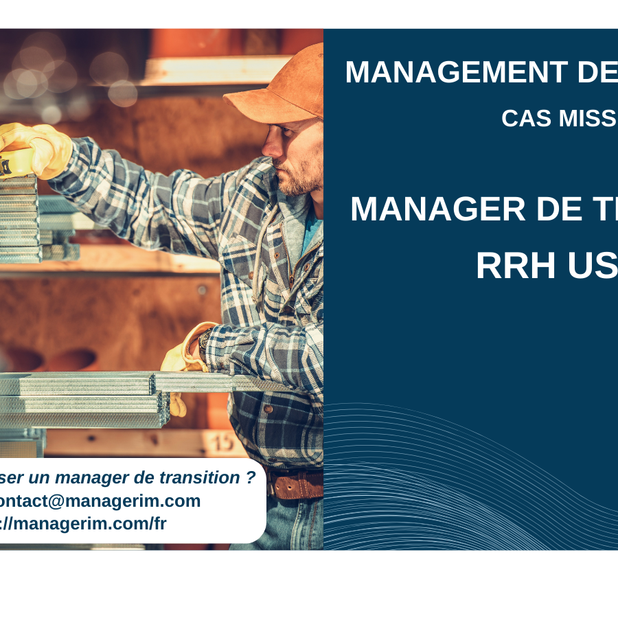 Manager de Transition Responsable Ressources Humaines Matériaux de Construction MANAGERIM