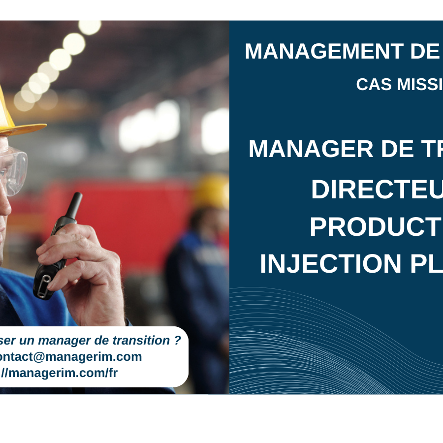 Manager de Transition Dirceteur Production Injection Plastique MANAGERIM