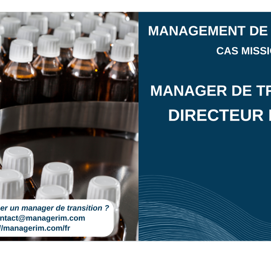Manager de Transition Directeur de Site Industrie Pharmaceutique MANAGERIM
