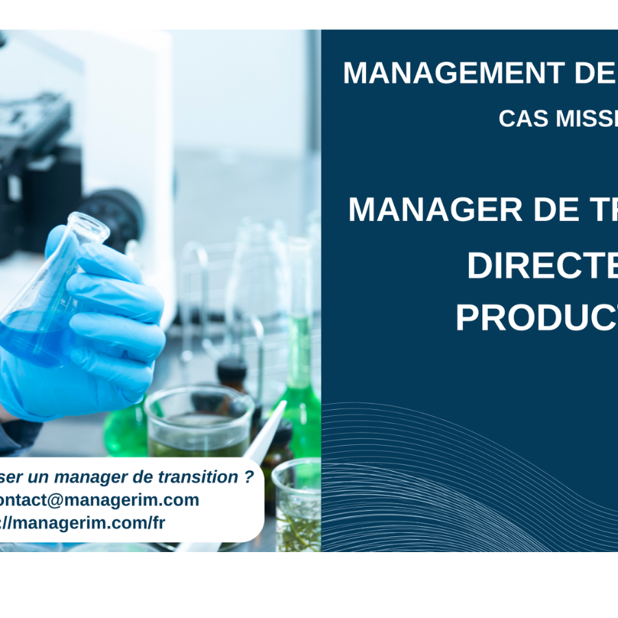 Manager de Transition Directeur Production Industrie Chimie MANAGERIM