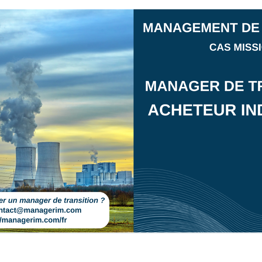 Management de Transition Acheteur Industriel Industrie Nucléaire MANAGERIM