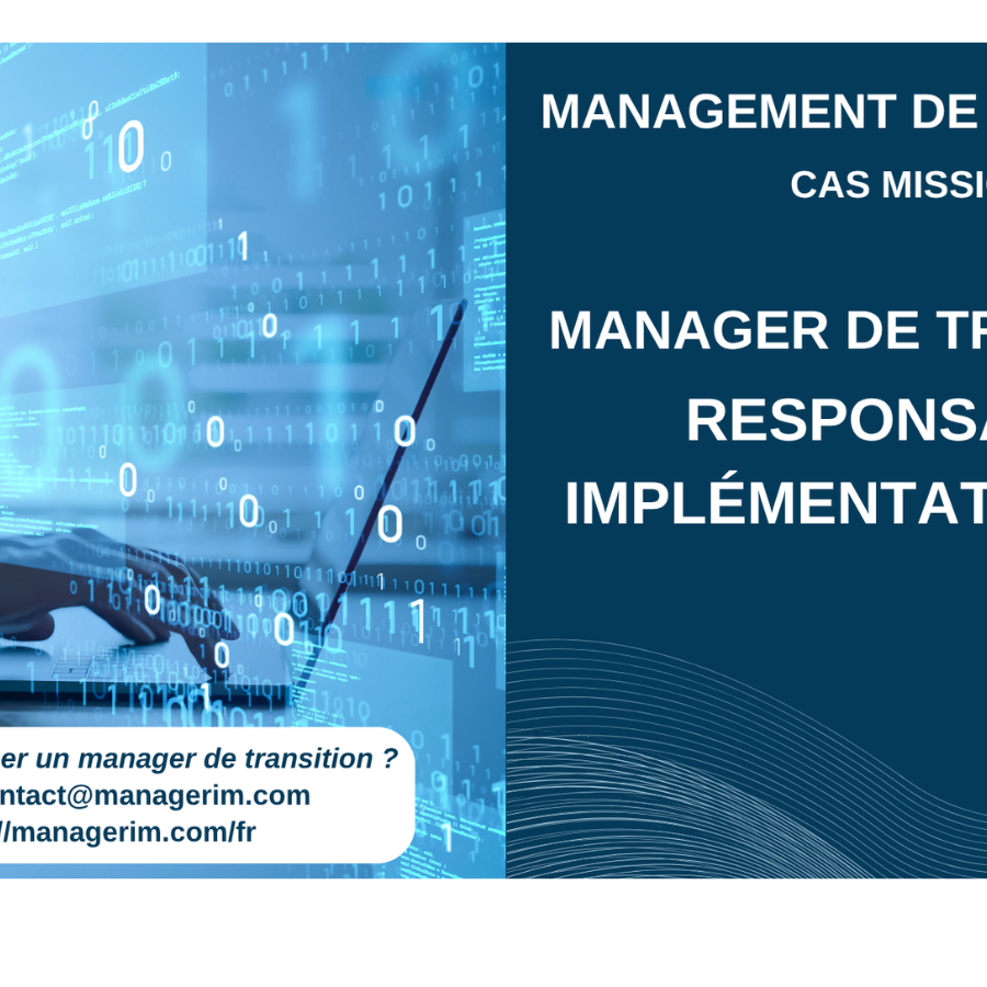 Manager de Transition Chef de Projet SIRH Services assurances MANAGERIM