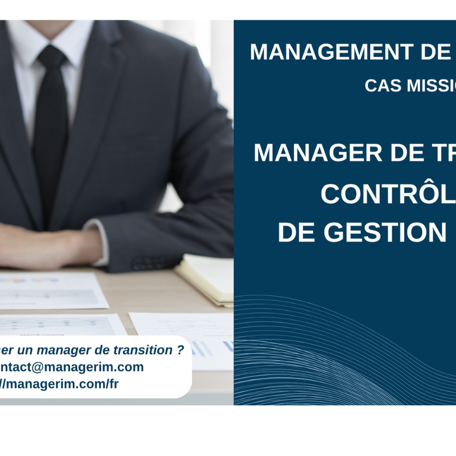 Manager de Transition contrôleur de Gestion Projet Services Financiers MANAGERIM