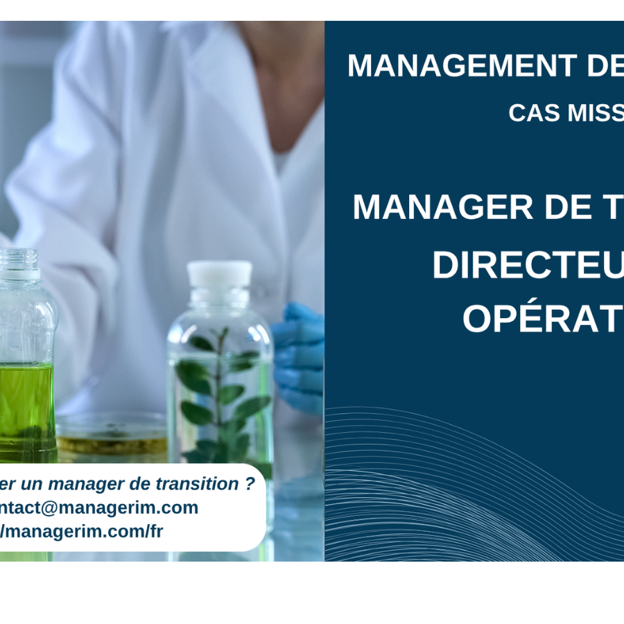 Management de Transition Directeur des Opérations Industrie Chimique Chimie MANAGERIM