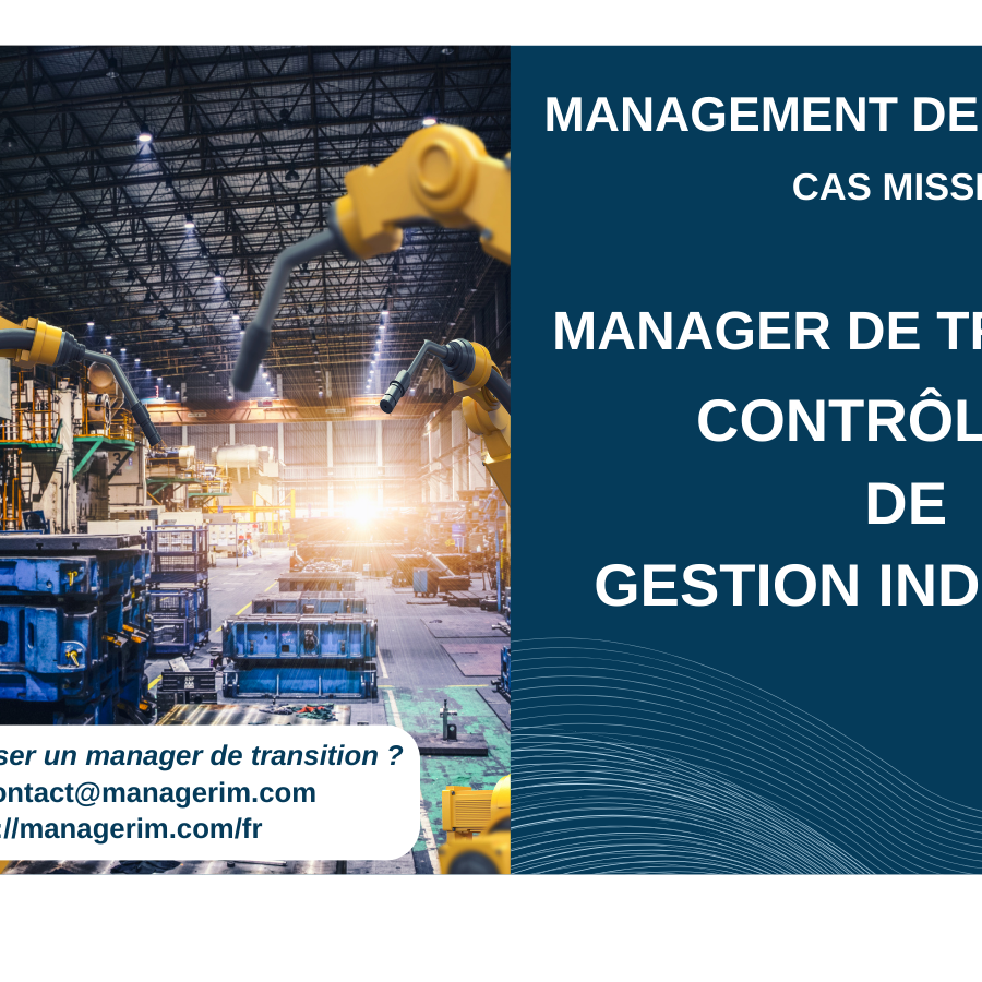 Manager de Transition Contrôleur de Gestion Industriel MANAGERIM