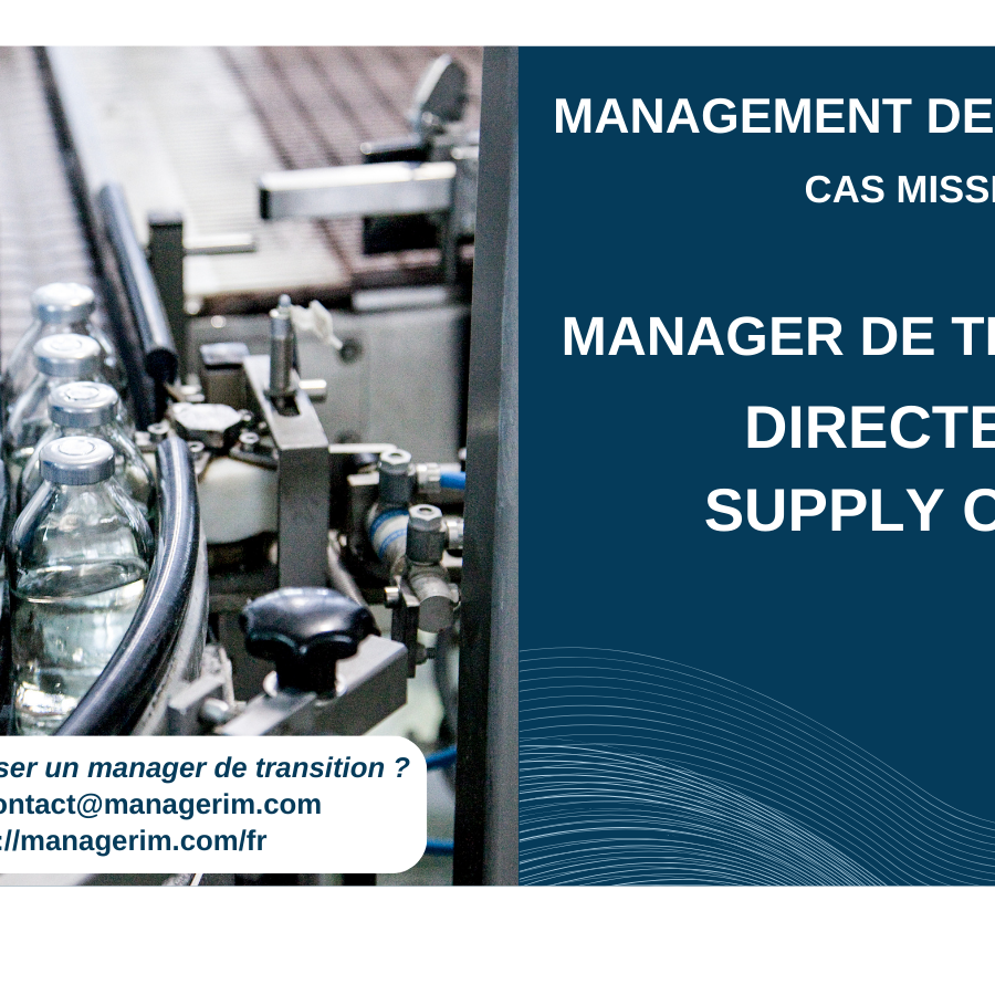 Manager de Transition Directeur Supply Chain Industrie Pharmaceutique MANAGERIM