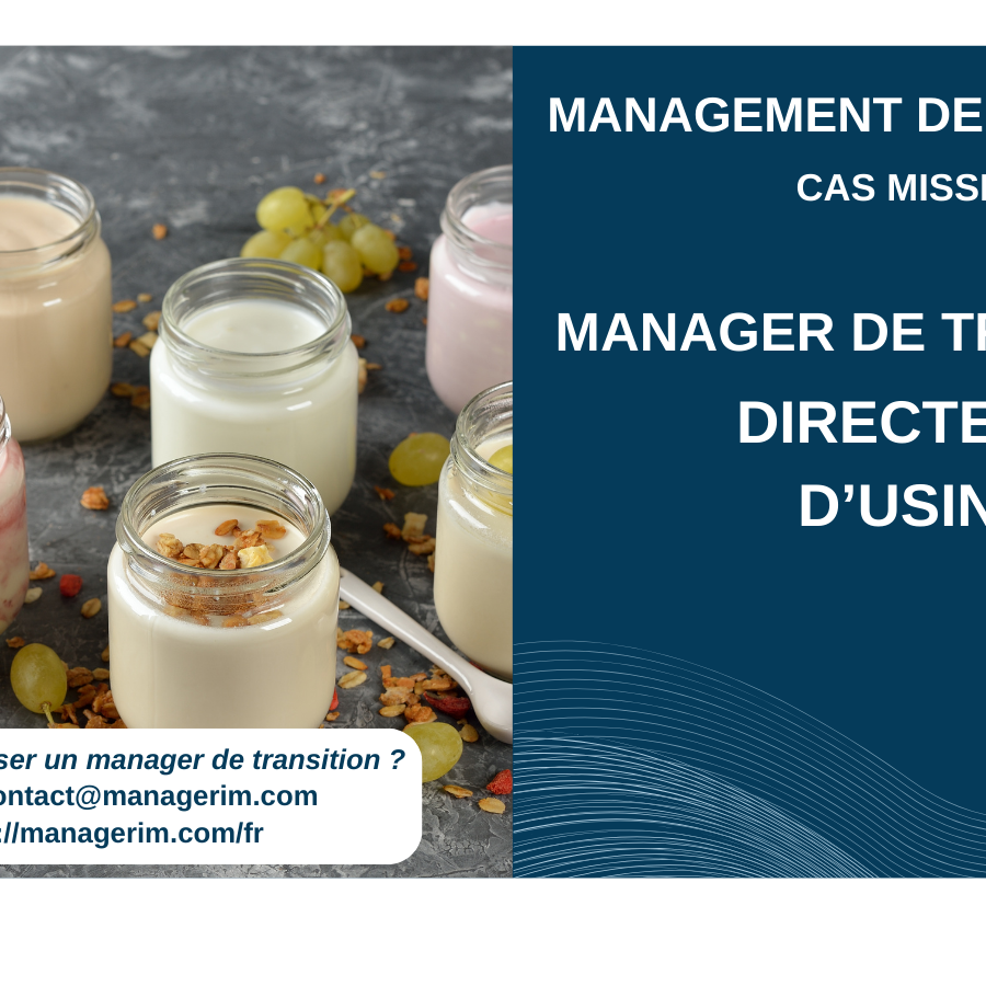 Manager de Transition Directeur d'Usine Agroalimentaire Produits Laitiers MANAGERIM