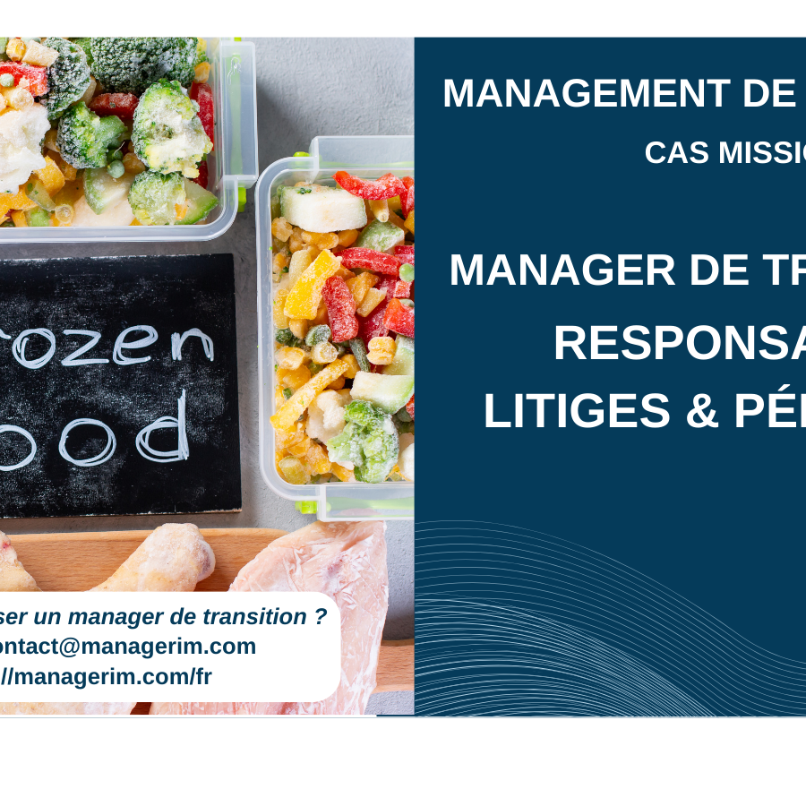 Manager de Transition Repsonsable Litigés et Pénalités MANAGERIM