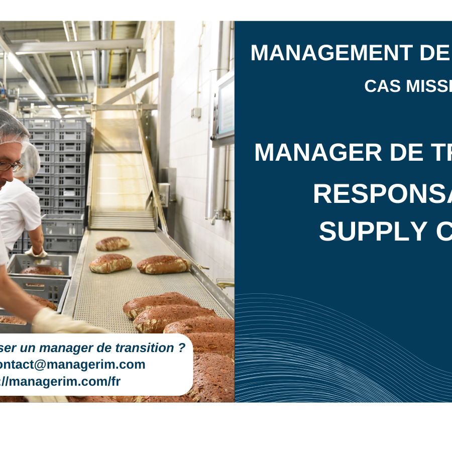 Manager de Transition Responsable Supply Chain Retail MANAGERIM