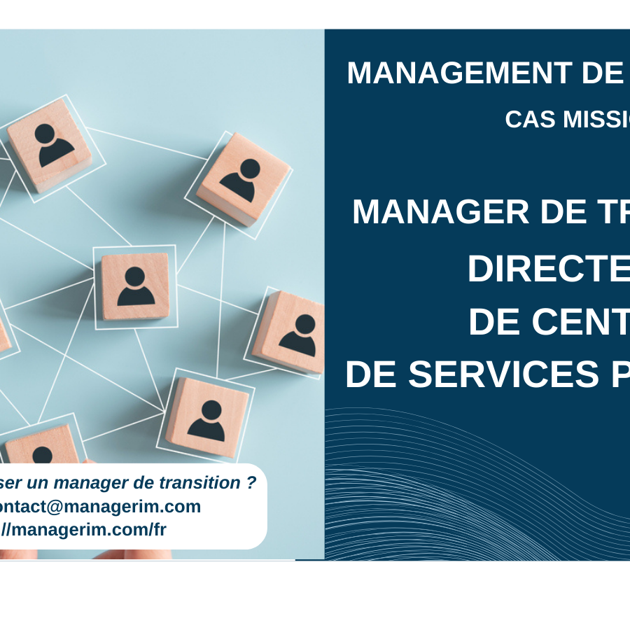 Manager de Transition Directeur de Centre de Services Partagés MANAGERIM