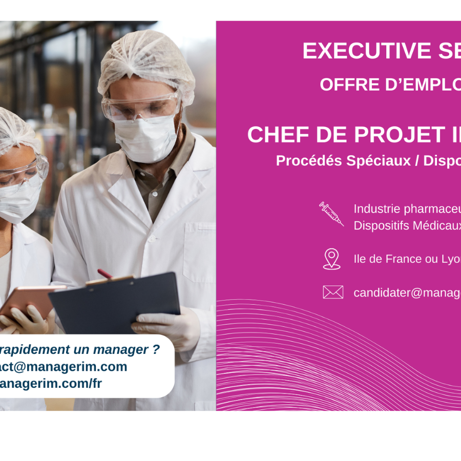 Manager de transition chef de projet industriel