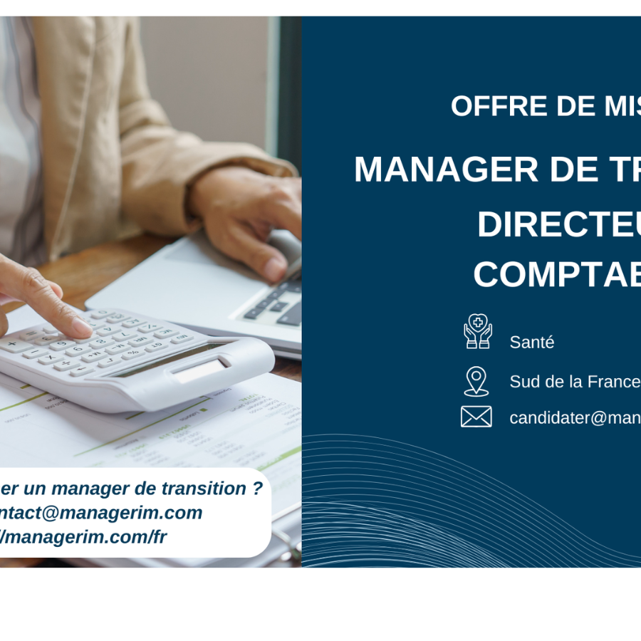 Management de Transition Directeur Comptable Santé MANAGERIM