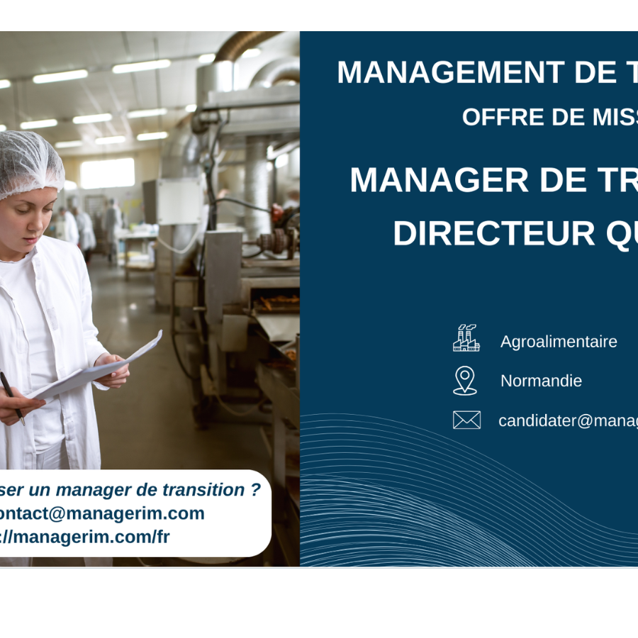 Manager de Transition Directeur Qualité MANAGERIM