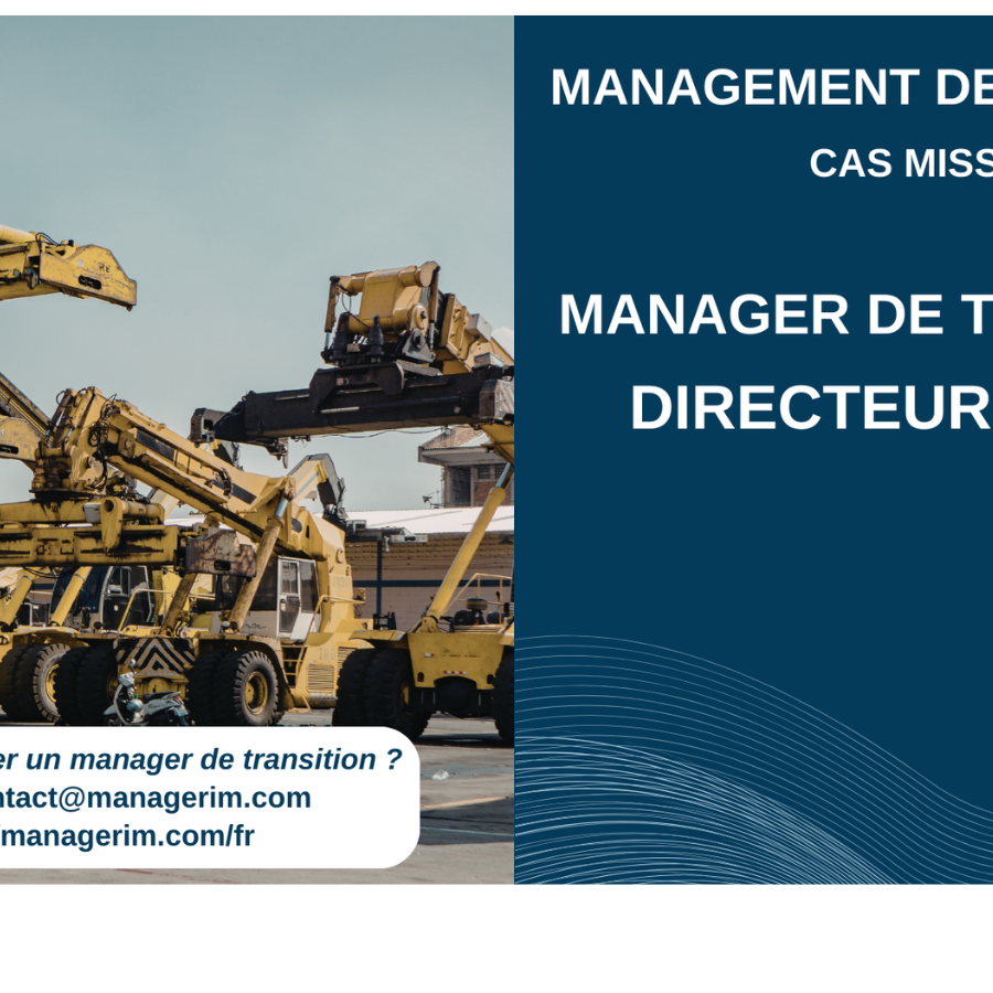Manager de Transition Directeur de Site Equipements Industriels MANAGERIM