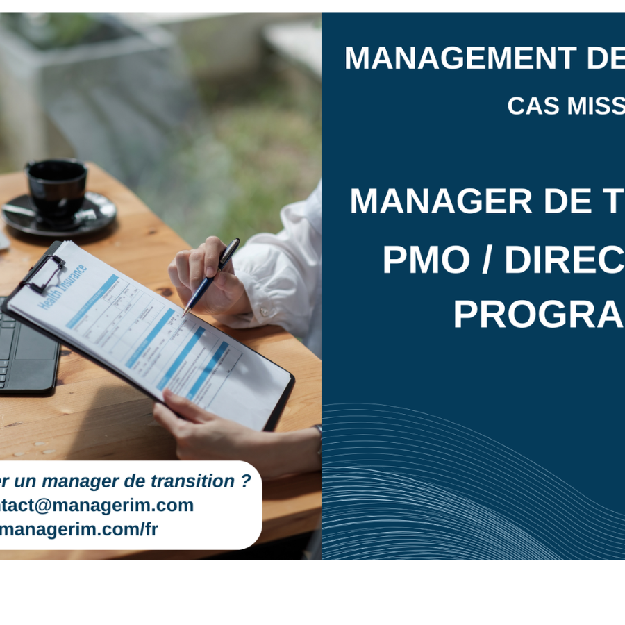 Manager de Transition PMO Directeur de Programme Assurance MANAGERIM